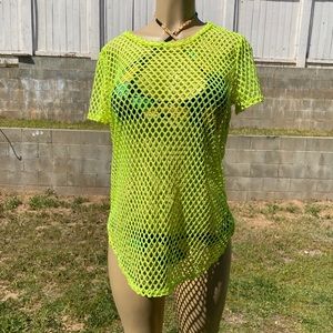 Women fish net top